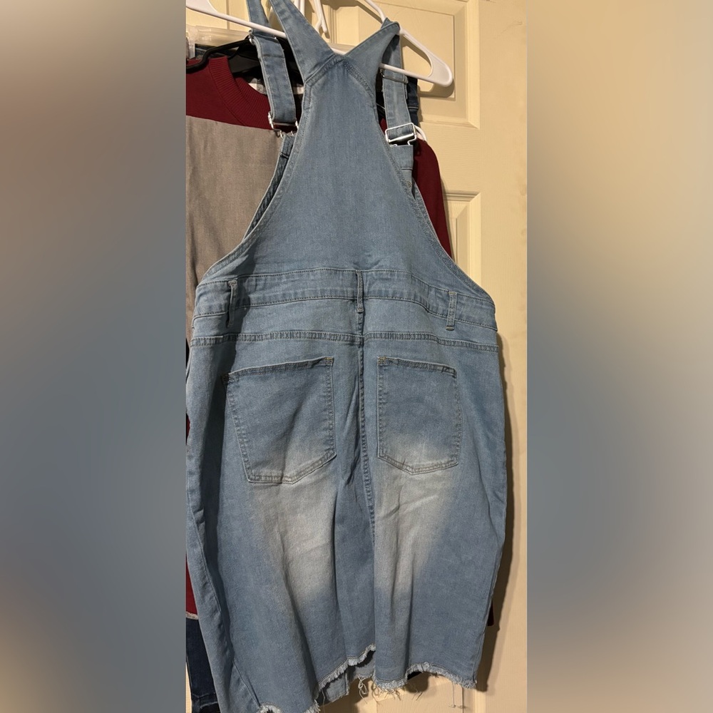 Denim Overall Dress NWOT - Picture 3 of 3
